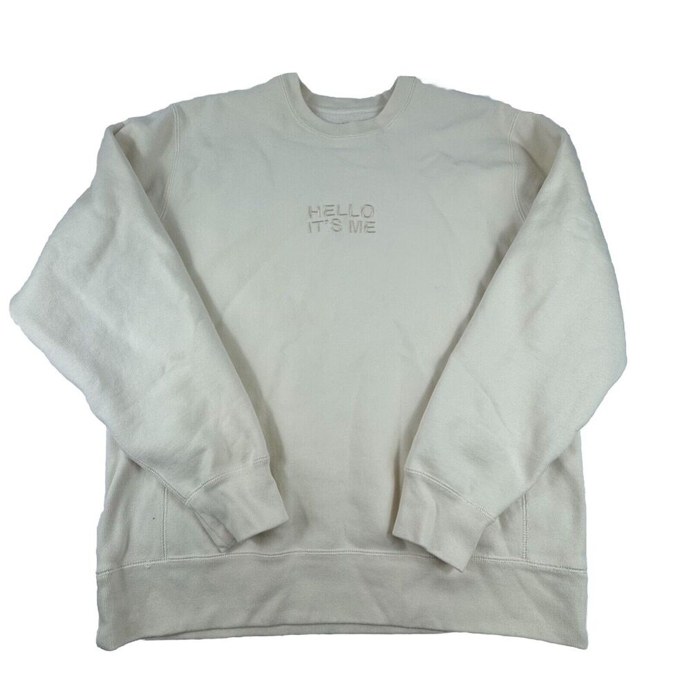 Adele Unisex Official Merch Hello It's Me Fleece Sweatshirt Large Las Vegas